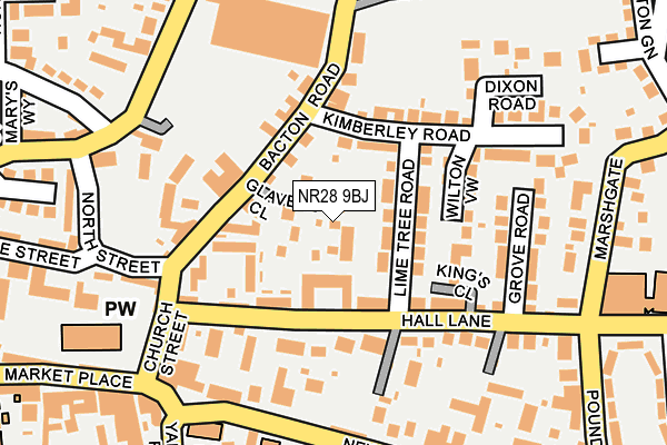 NR28 9BJ map - OS OpenMap – Local (Ordnance Survey)