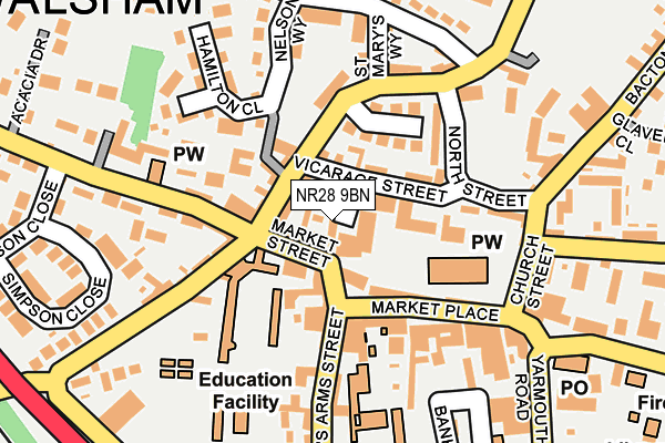 NR28 9BN map - OS OpenMap – Local (Ordnance Survey)