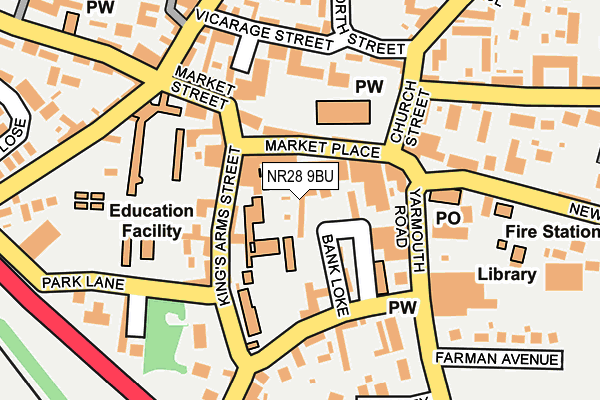 NR28 9BU map - OS OpenMap – Local (Ordnance Survey)