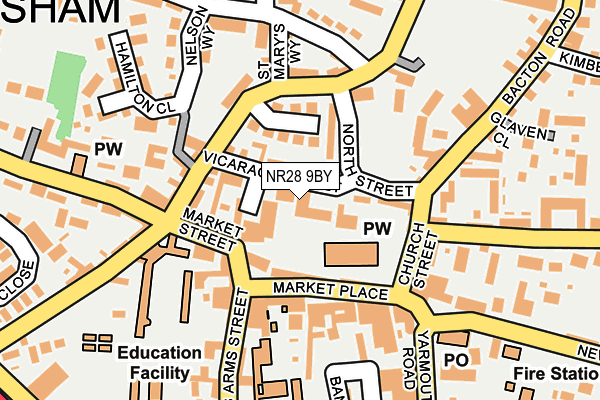 NR28 9BY map - OS OpenMap – Local (Ordnance Survey)