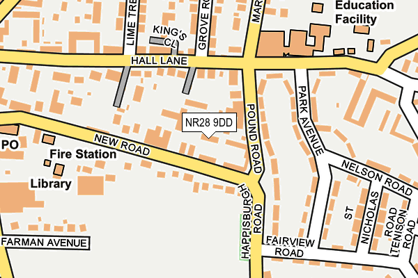 NR28 9DD map - OS OpenMap – Local (Ordnance Survey)