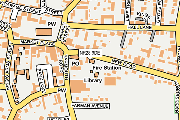 NR28 9DE map - OS OpenMap – Local (Ordnance Survey)