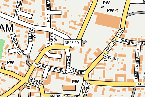 NR28 9DJ map - OS OpenMap – Local (Ordnance Survey)