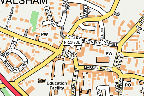 NR28 9DL map - OS OpenMap – Local (Ordnance Survey)