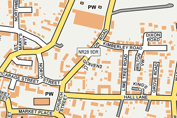 NR28 9DR map - OS OpenMap – Local (Ordnance Survey)