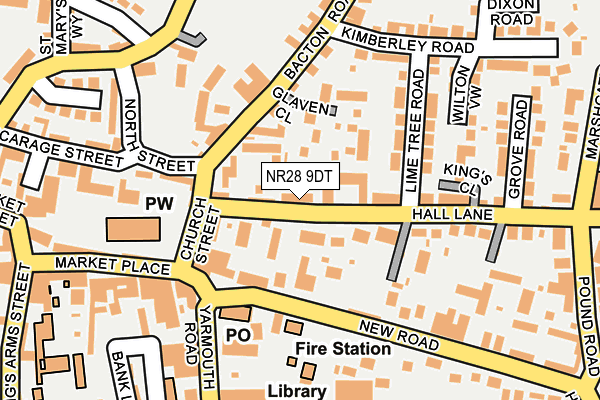 NR28 9DT map - OS OpenMap – Local (Ordnance Survey)