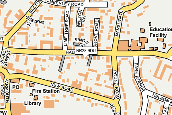 NR28 9DU map - OS OpenMap – Local (Ordnance Survey)