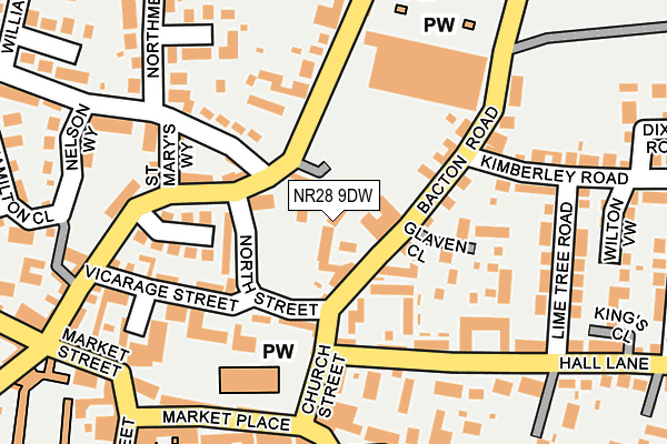 NR28 9DW map - OS OpenMap – Local (Ordnance Survey)