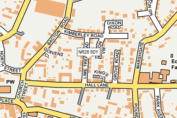 NR28 9DY map - OS OpenMap – Local (Ordnance Survey)
