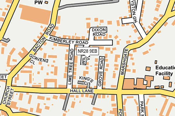 NR28 9EB map - OS OpenMap – Local (Ordnance Survey)