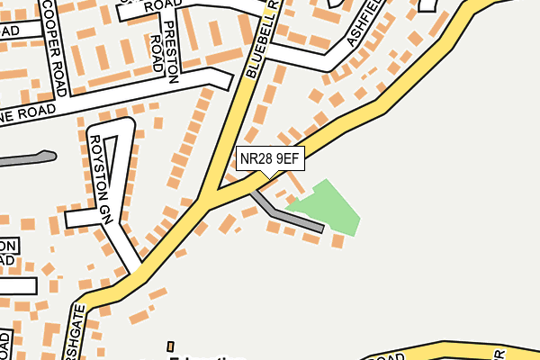 NR28 9EF map - OS OpenMap – Local (Ordnance Survey)
