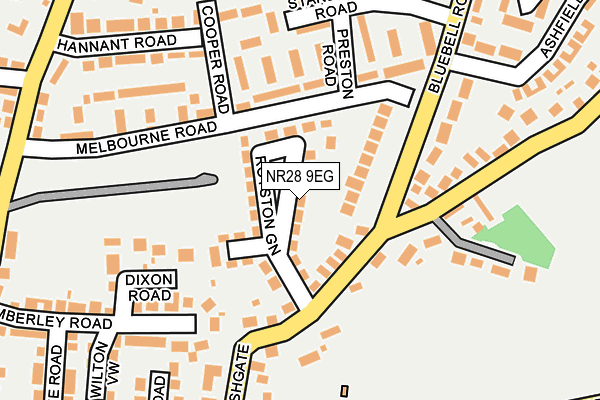 NR28 9EG map - OS OpenMap – Local (Ordnance Survey)