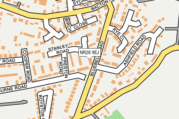 NR28 9EJ map - OS OpenMap – Local (Ordnance Survey)