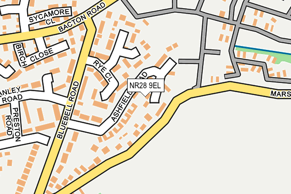 NR28 9EL map - OS OpenMap – Local (Ordnance Survey)