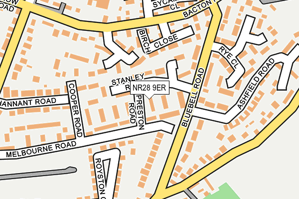 NR28 9ER map - OS OpenMap – Local (Ordnance Survey)