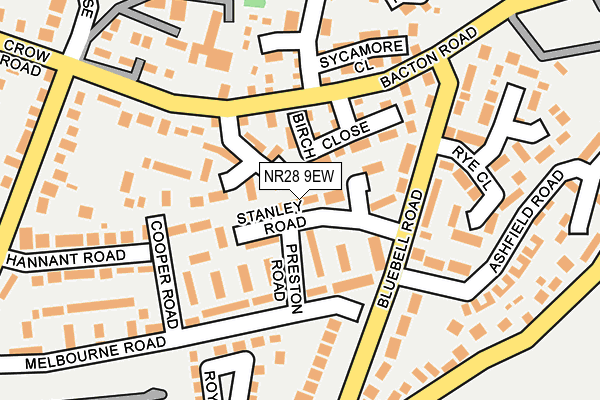 NR28 9EW map - OS OpenMap – Local (Ordnance Survey)