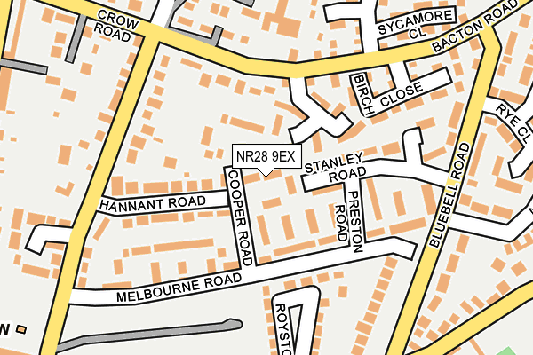 NR28 9EX map - OS OpenMap – Local (Ordnance Survey)