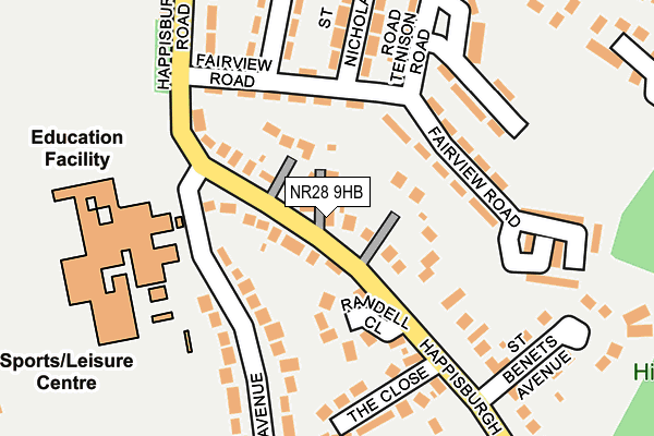 NR28 9HB map - OS OpenMap – Local (Ordnance Survey)