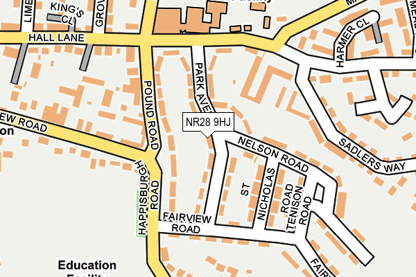 NR28 9HJ map - OS OpenMap – Local (Ordnance Survey)