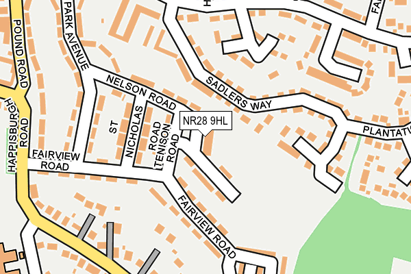 NR28 9HL map - OS OpenMap – Local (Ordnance Survey)