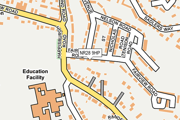 NR28 9HP map - OS OpenMap – Local (Ordnance Survey)