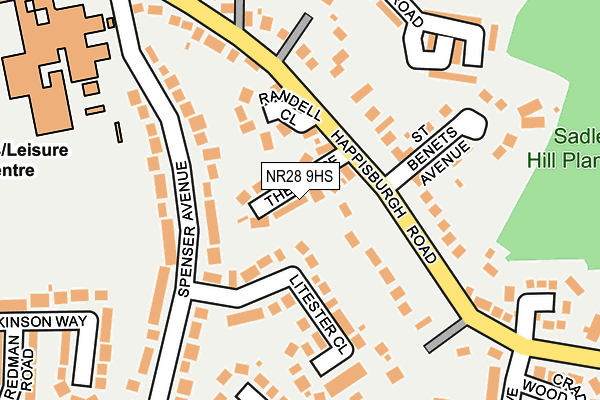 NR28 9HS map - OS OpenMap – Local (Ordnance Survey)