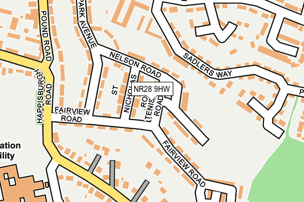 NR28 9HW map - OS OpenMap – Local (Ordnance Survey)