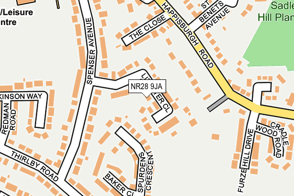NR28 9JA map - OS OpenMap – Local (Ordnance Survey)