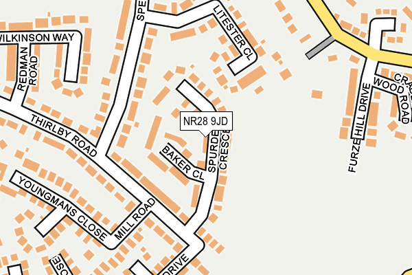 NR28 9JD map - OS OpenMap – Local (Ordnance Survey)