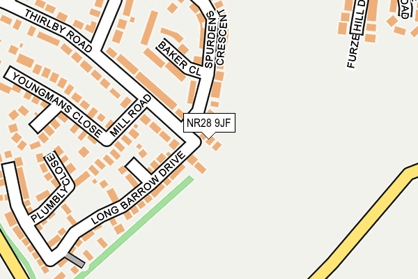 NR28 9JF map - OS OpenMap – Local (Ordnance Survey)