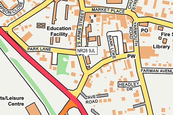 NR28 9JL map - OS OpenMap – Local (Ordnance Survey)