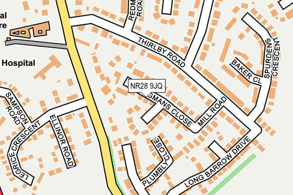 NR28 9JQ map - OS OpenMap – Local (Ordnance Survey)