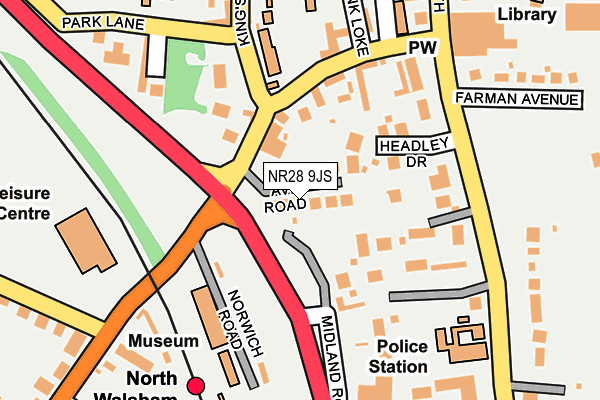 NR28 9JS map - OS OpenMap – Local (Ordnance Survey)
