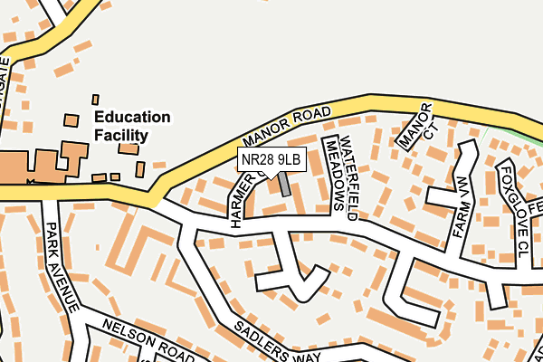 NR28 9LB map - OS OpenMap – Local (Ordnance Survey)