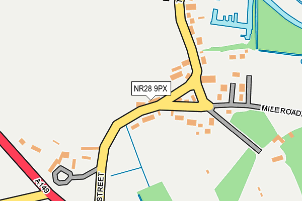 NR28 9PX map - OS OpenMap – Local (Ordnance Survey)