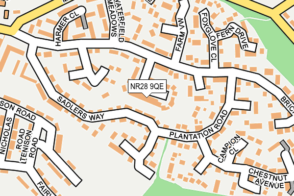 NR28 9QE map - OS OpenMap – Local (Ordnance Survey)