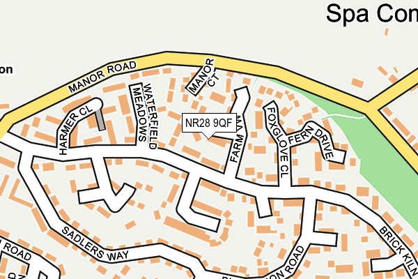 NR28 9QF map - OS OpenMap – Local (Ordnance Survey)