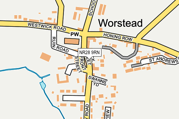 NR28 9RN map - OS OpenMap – Local (Ordnance Survey)