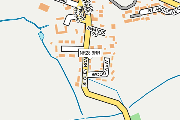 NR28 9RR map - OS OpenMap – Local (Ordnance Survey)