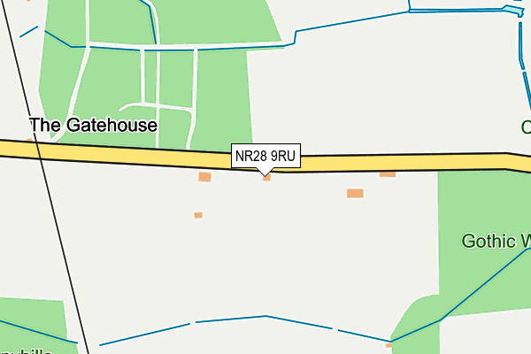 NR28 9RU map - OS OpenMap – Local (Ordnance Survey)
