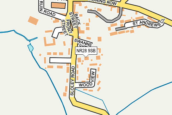 NR28 9SB map - OS OpenMap – Local (Ordnance Survey)