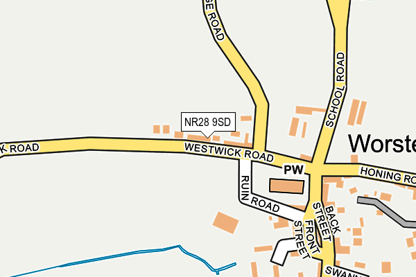 NR28 9SD map - OS OpenMap – Local (Ordnance Survey)