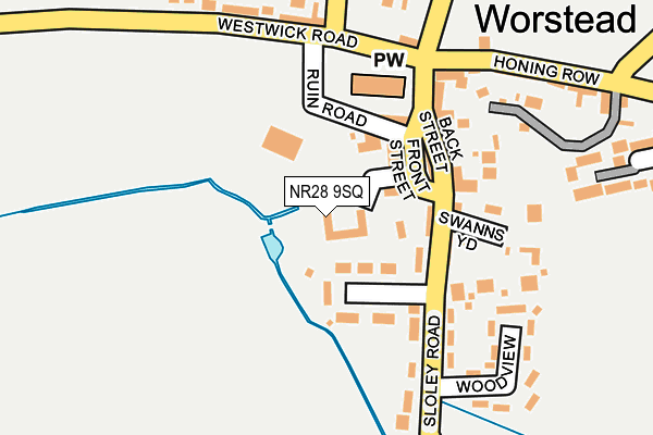 NR28 9SQ map - OS OpenMap – Local (Ordnance Survey)