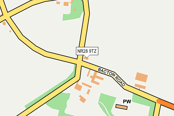 NR28 9TZ map - OS OpenMap – Local (Ordnance Survey)