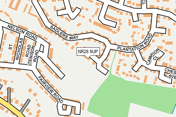 NR28 9UP map - OS OpenMap – Local (Ordnance Survey)