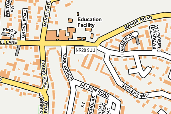 NR28 9UU map - OS OpenMap – Local (Ordnance Survey)