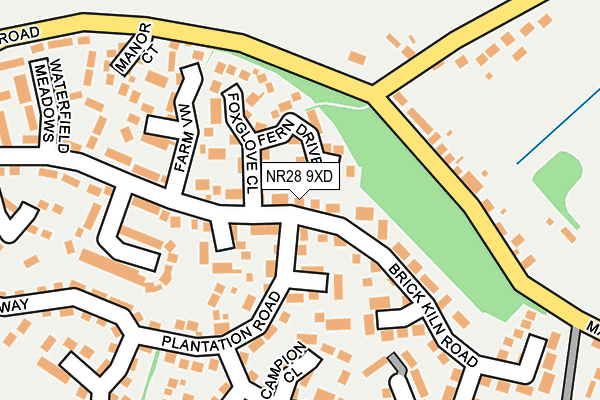 NR28 9XD map - OS OpenMap – Local (Ordnance Survey)