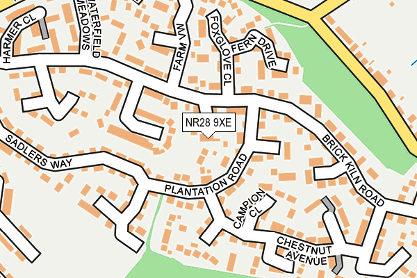 NR28 9XE map - OS OpenMap – Local (Ordnance Survey)