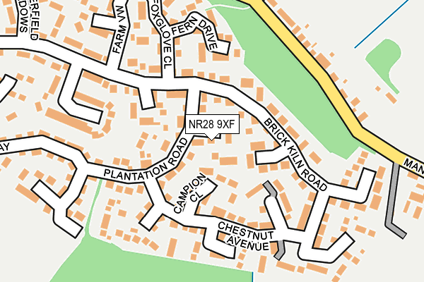 NR28 9XF map - OS OpenMap – Local (Ordnance Survey)