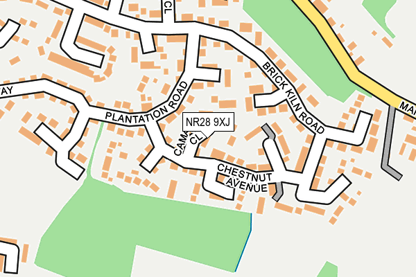 NR28 9XJ map - OS OpenMap – Local (Ordnance Survey)